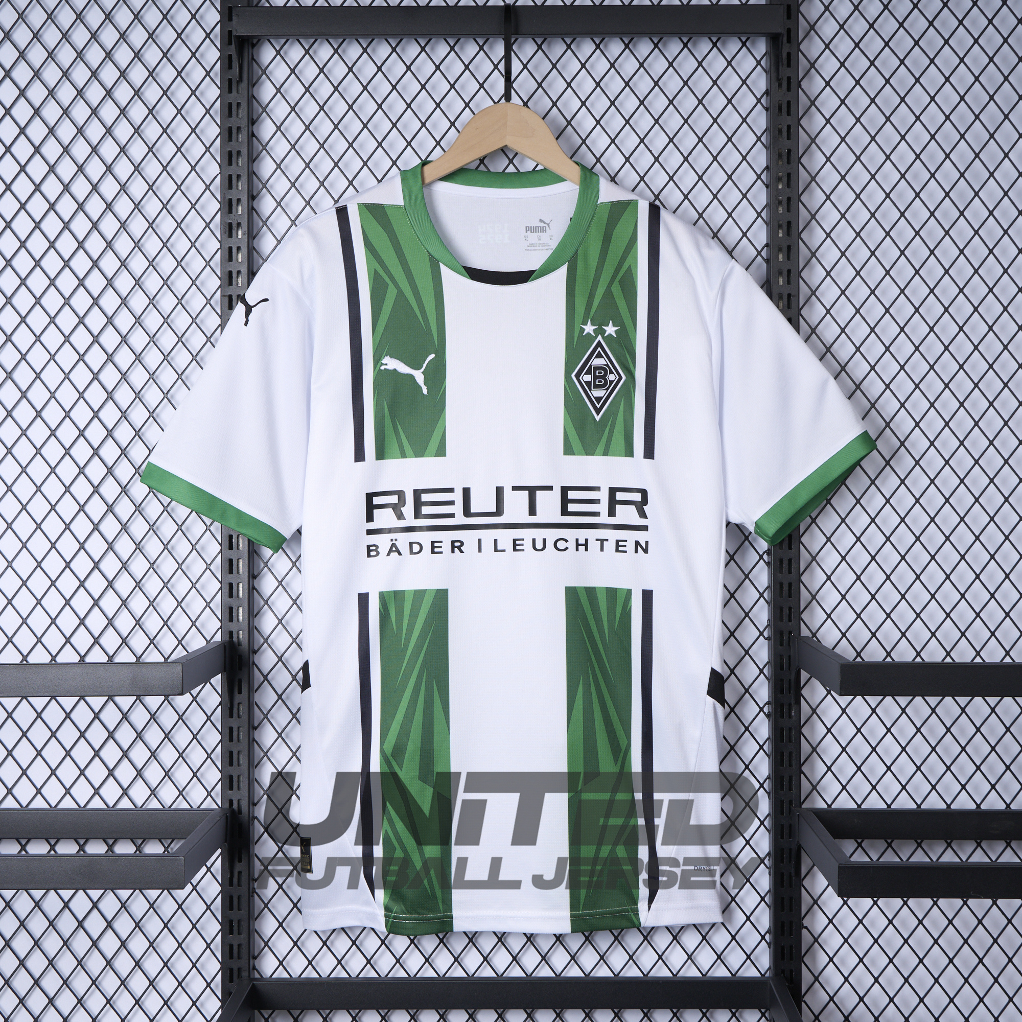 ManixJersey.com | Borussia Mönchengladbach 24-25 Home Stadium Jersey - Fans Version -Customize Name, Number and Patch | Worldwide Shipping