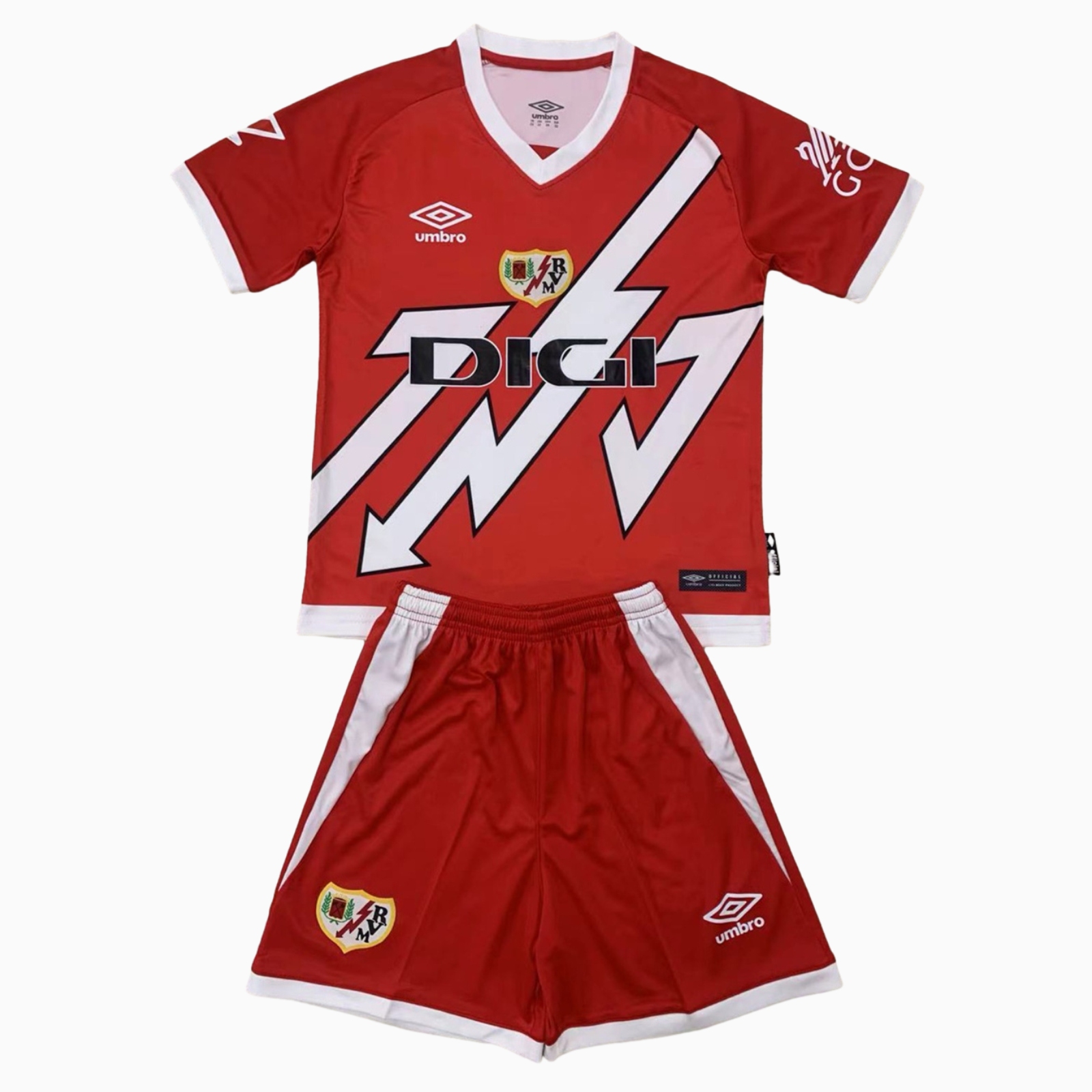 unitedfutballjersey-Rayo Vallecano 24-25 Away Kids Kit