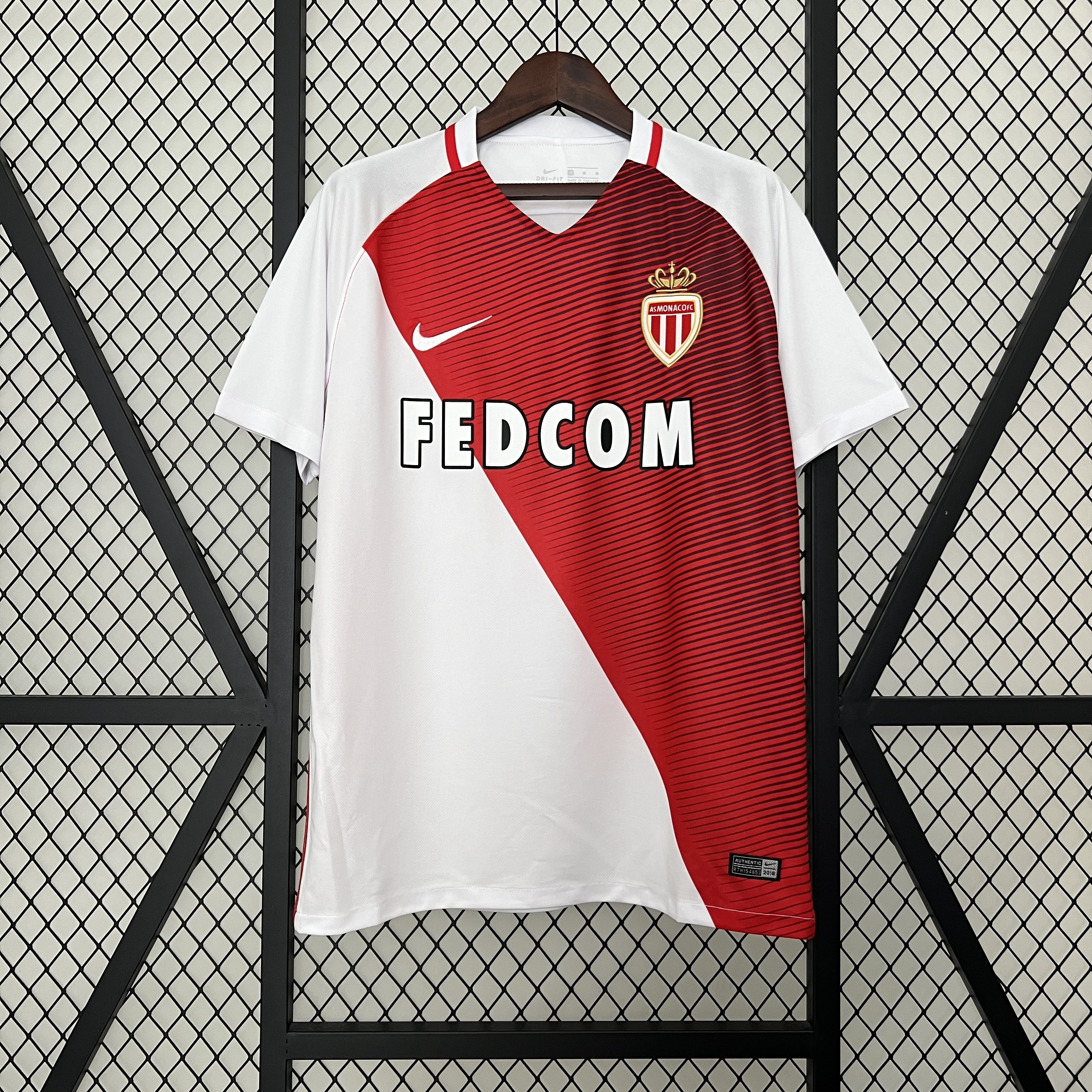 ManixJersey.com | Retro Monaco 2016-17 Home Stadium Jersey -Customize Name, Number and Patch | Worldwide Shipping