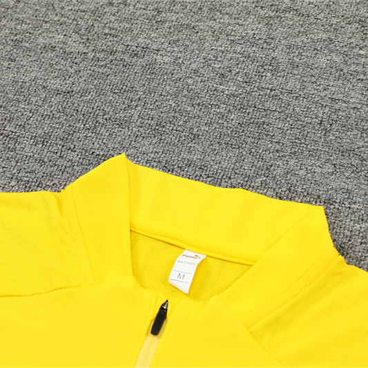 JerseysGala.com | Dortmund 24-25 Long Sleeve Training Set - Yellow -Customize Name, Number and Patch | Worldwide Shipping