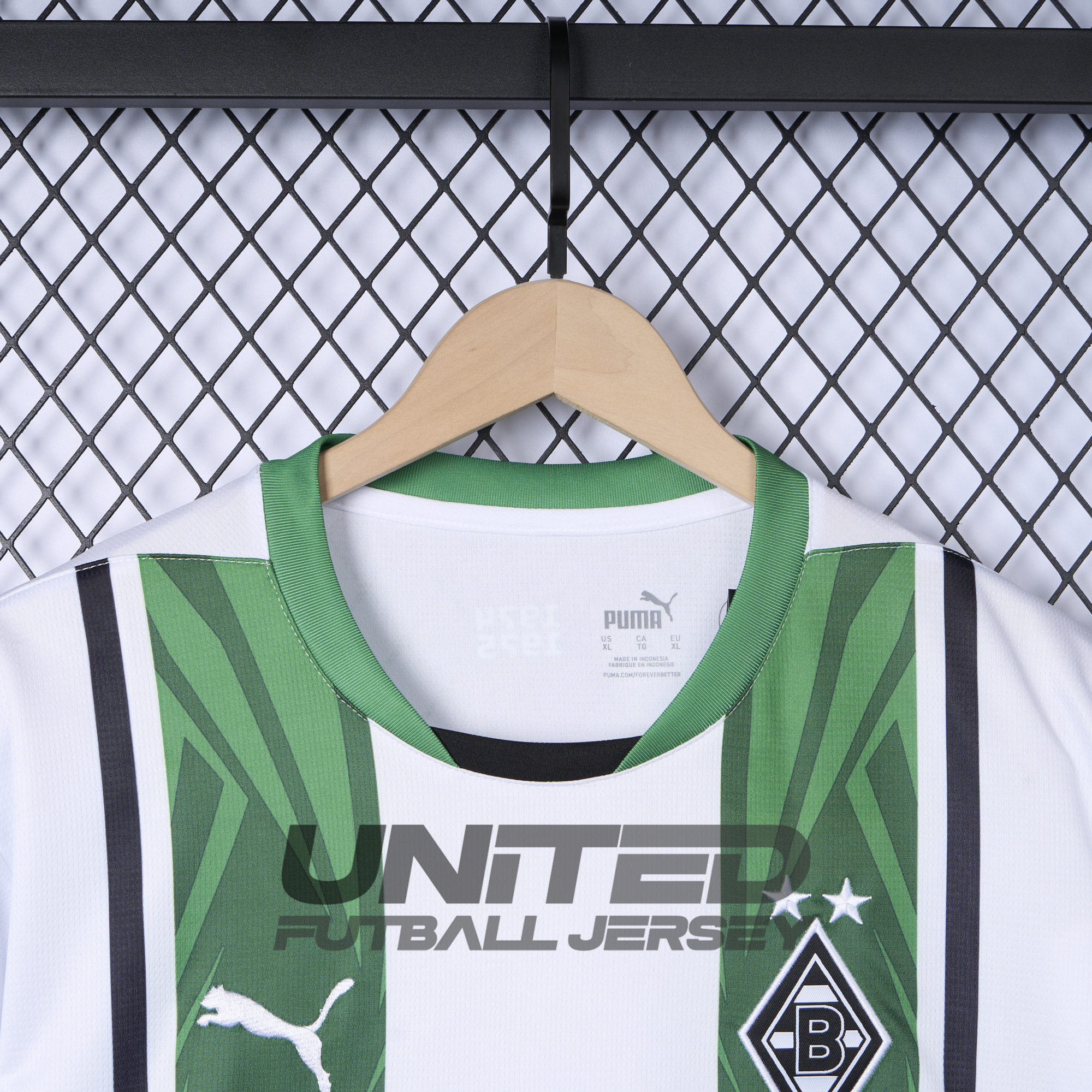 ManixJersey.com | Borussia Mönchengladbach 24-25 Home Stadium Jersey - Fans Version -Customize Name, Number and Patch | Worldwide Shipping