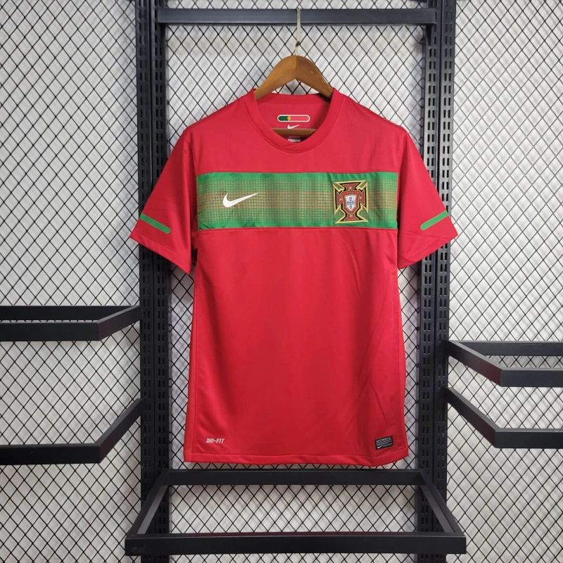 Higojerseys-Retro Portugal 2010 Home Stadium Jersey