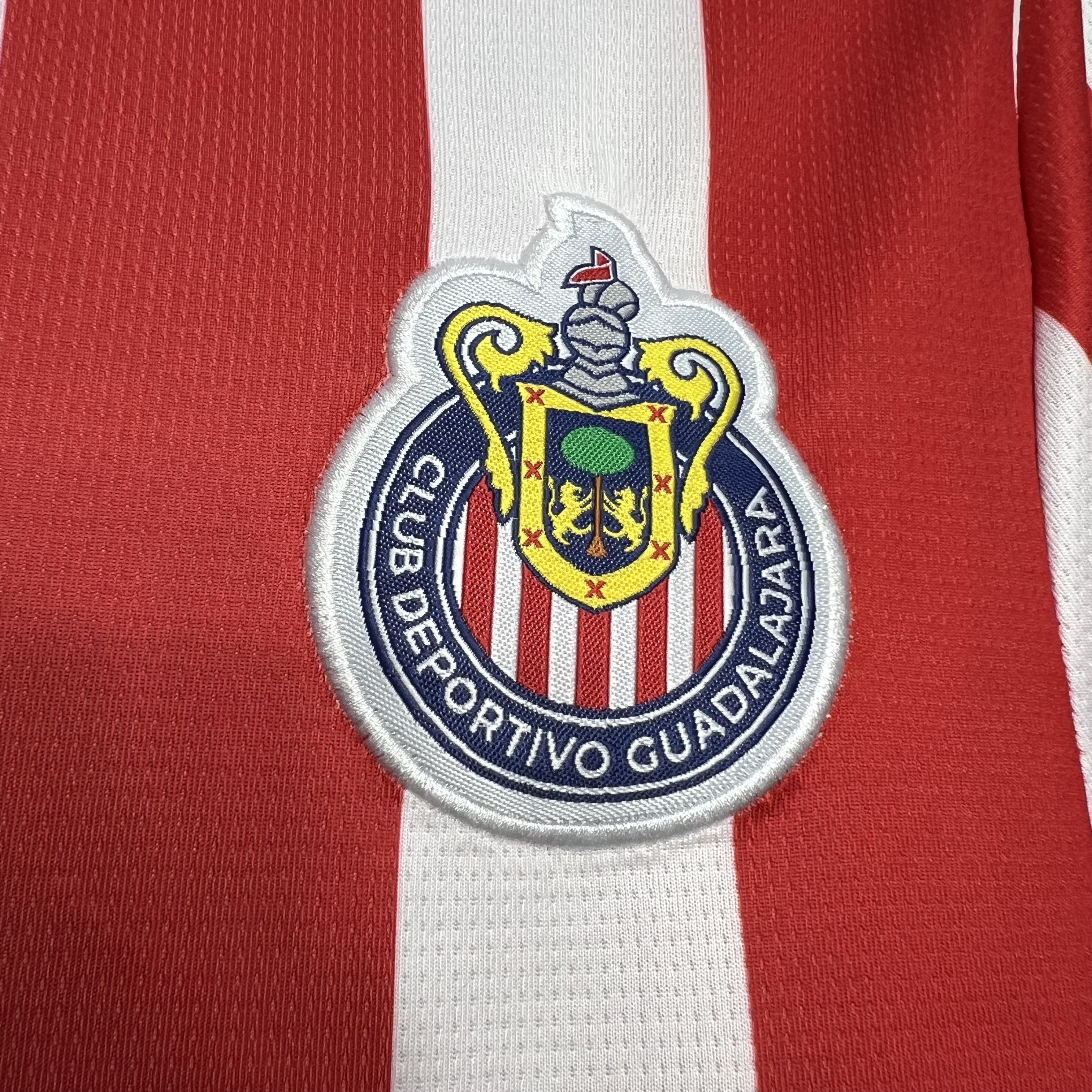 ManixJersey.com | Chivas de Guadalajara 24-25 Home Stadium Jersey - Fans Version -Customize Name, Number and Patch | Worldwide Shipping