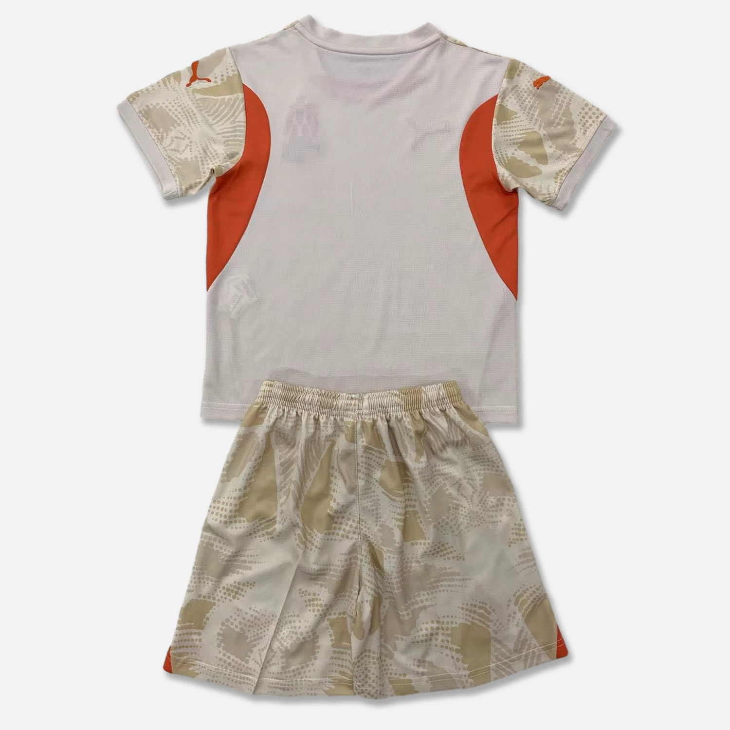 ManixJersey.com | Marseille 24-25 Mud Yellow Goalkeeper Kids Kit -Customize Name, Number and Patch | Worldwide Shipping