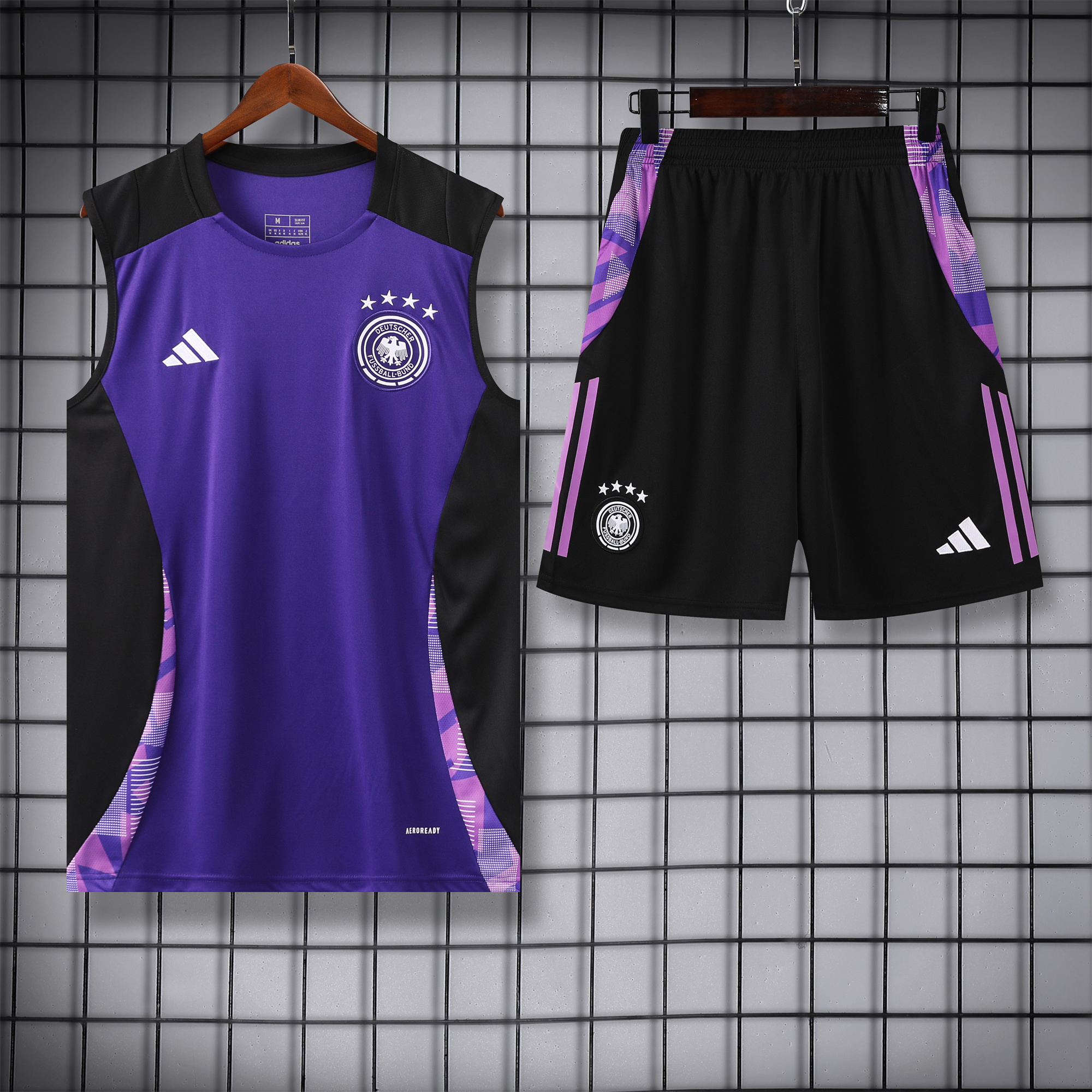 JerseysGala.com | Germany 24-25 Training Vest Suit - Purple -Customize Name, Number and Patch | Worldwide Shipping