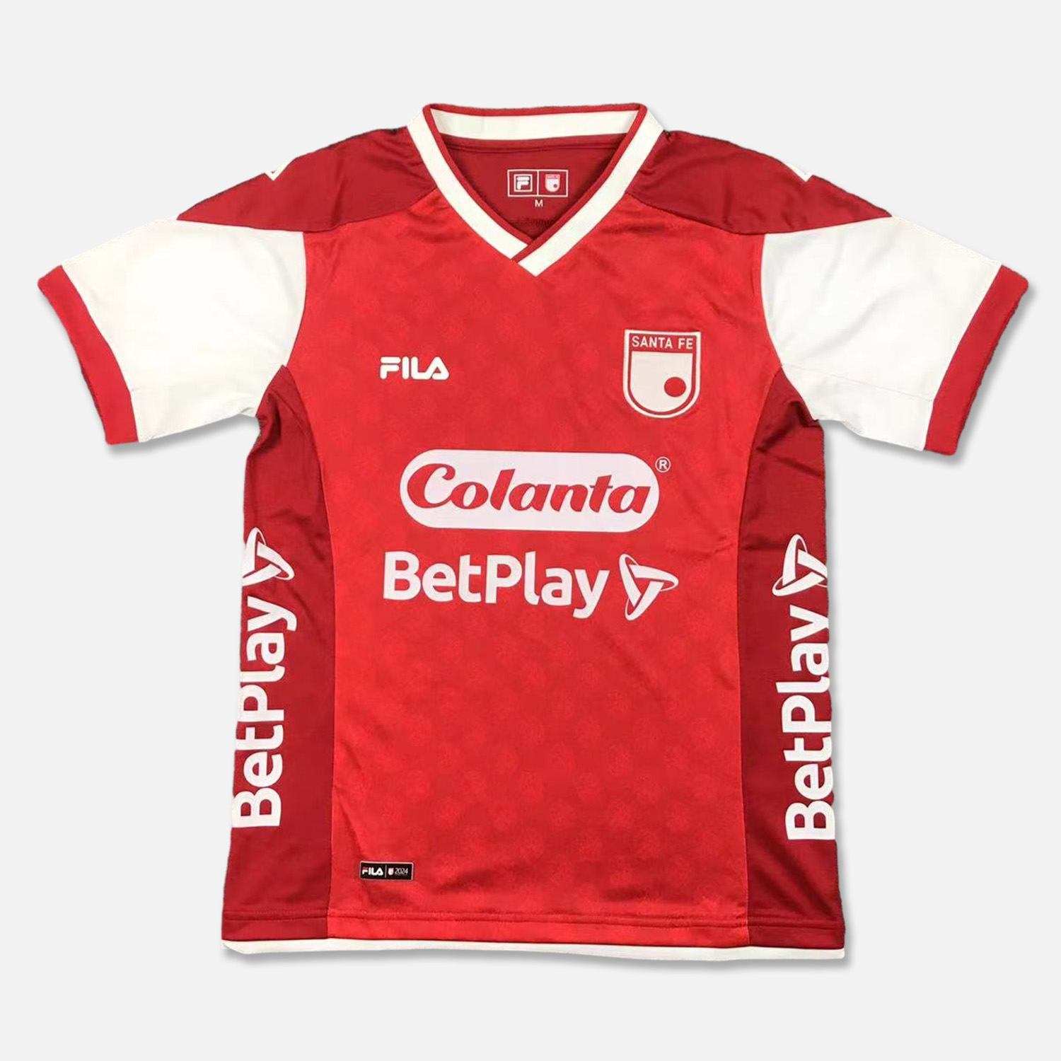 ManixJersey.com | Independiente Santa Fe 24-25 Home Stadium Jersey - Fans Version -Customize Name, Number and Patch | Worldwide Shipping