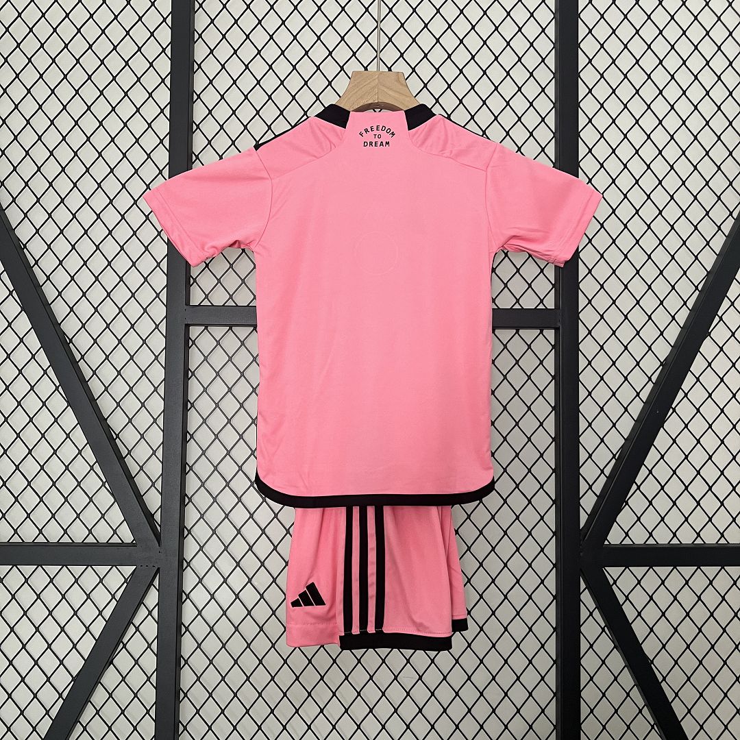 ManixJersey.com | Inter Miami 2024 Home Stadium Kids Kit -Customize Name, Number and Patch | Worldwide Shipping