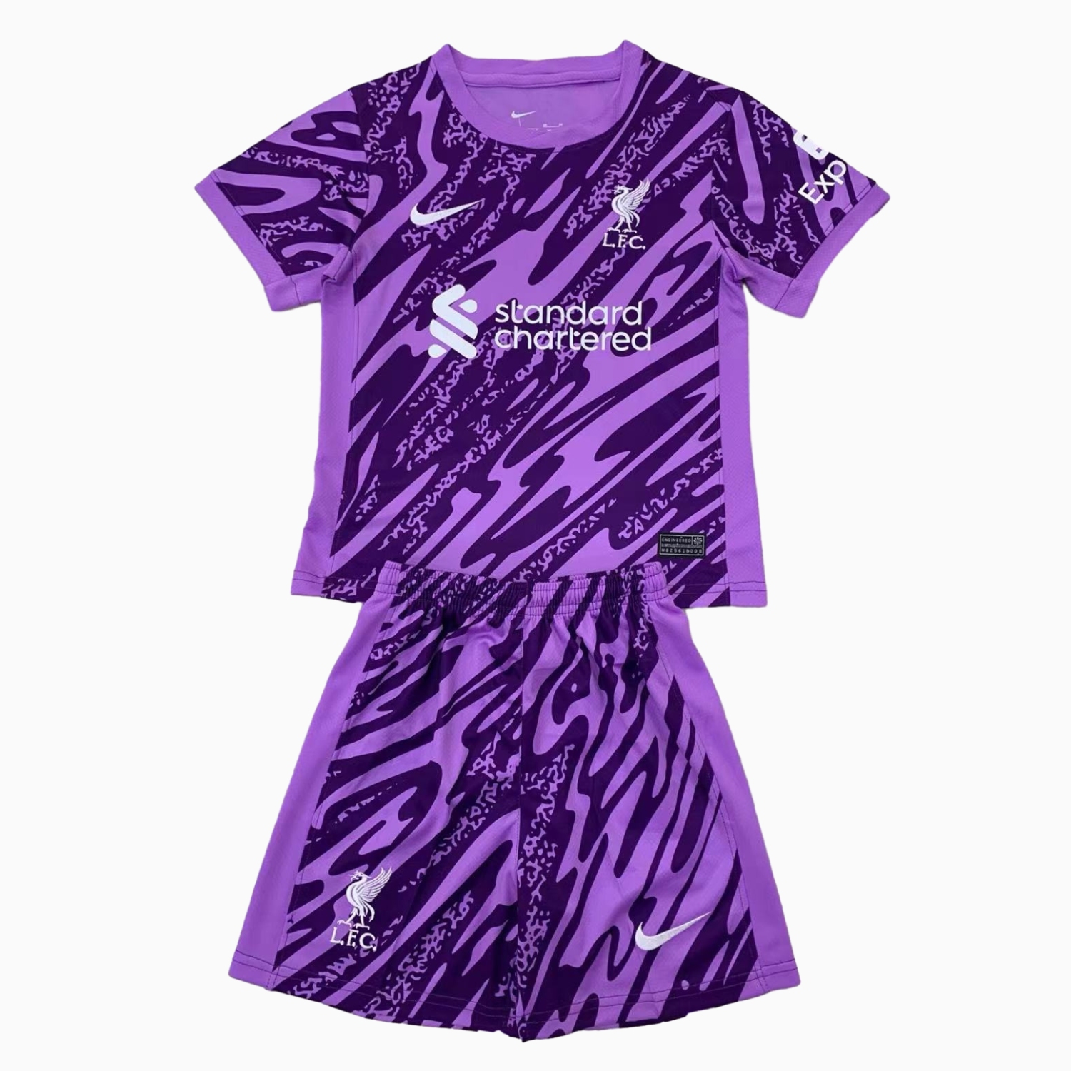 ManixJersey.com | Liver.pool 24-25 Purple Goalkeeper Kids Kit -Customize Name, Number and Patch | Worldwide Shipping
