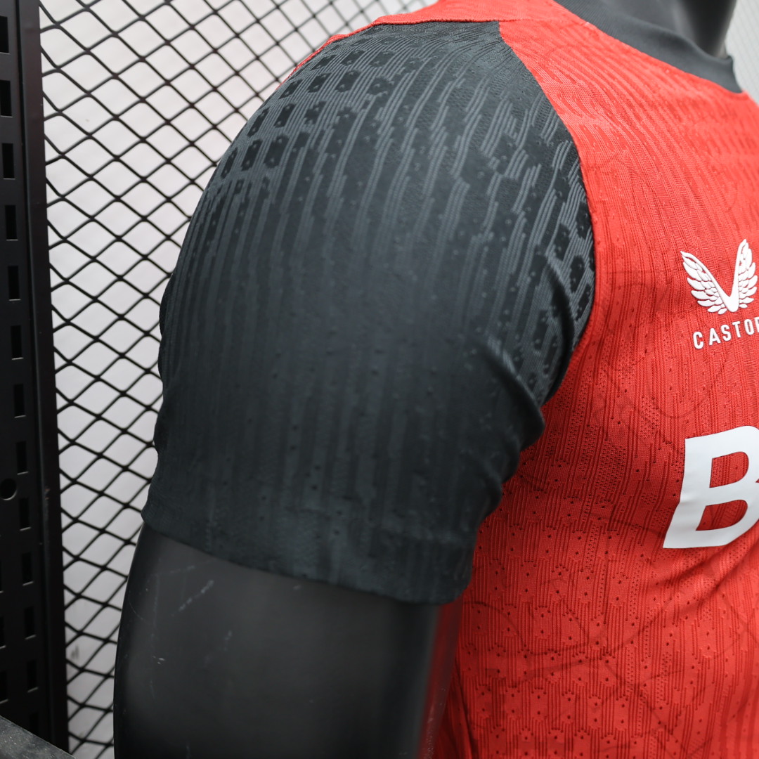 unitedfutballjersey-Bayer 04 Leverkusen 24-25 Home Stadium Jersey - Player Version