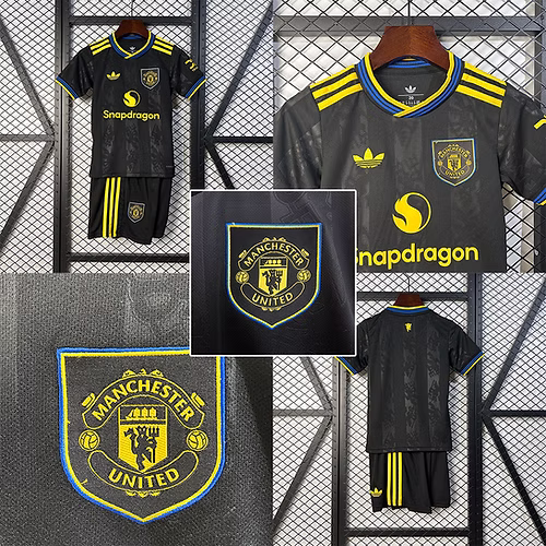 25/26 Manchester United Third Football Shirt Kids Size Suit-mysite Custom Football Kit- Nextkits