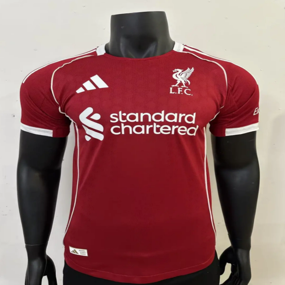 25/26 Player Version Liverpool Home Football Shirt-mysite Custom Football Kit- Nextkits