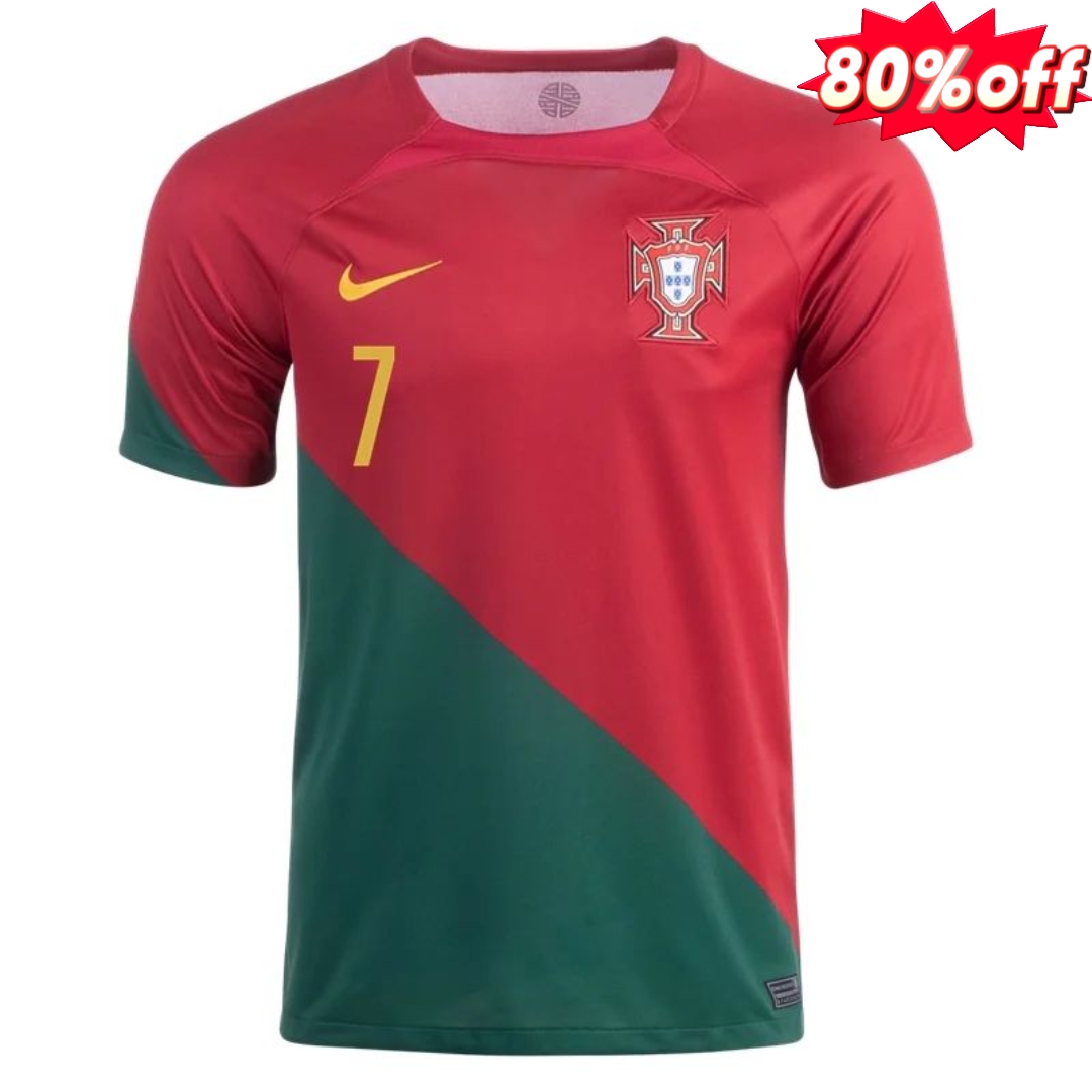 2022 Cristiano Ronaldo #7 Portugal Home Jersey-mysite Custom Football Kit- Nextkits