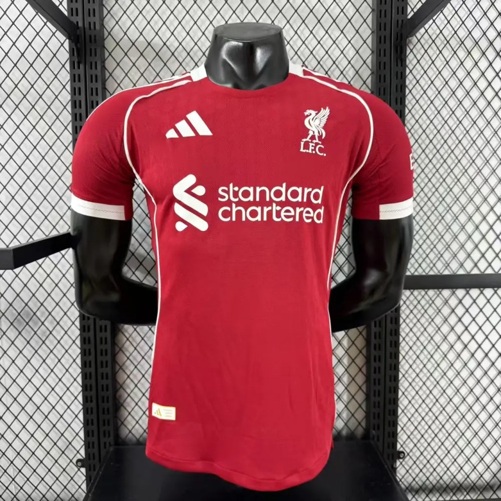 25/26 Player Version Liverpool Home Football Shirt-mysite Custom Football Kit- Nextkits