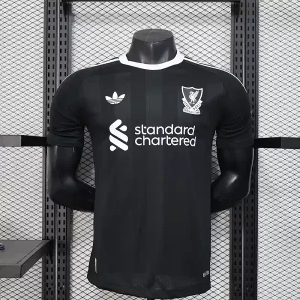 25/26 Player Liverpool Goalkeeper Black Soccer Jersey-mysite Custom Football Kit- Nextkits