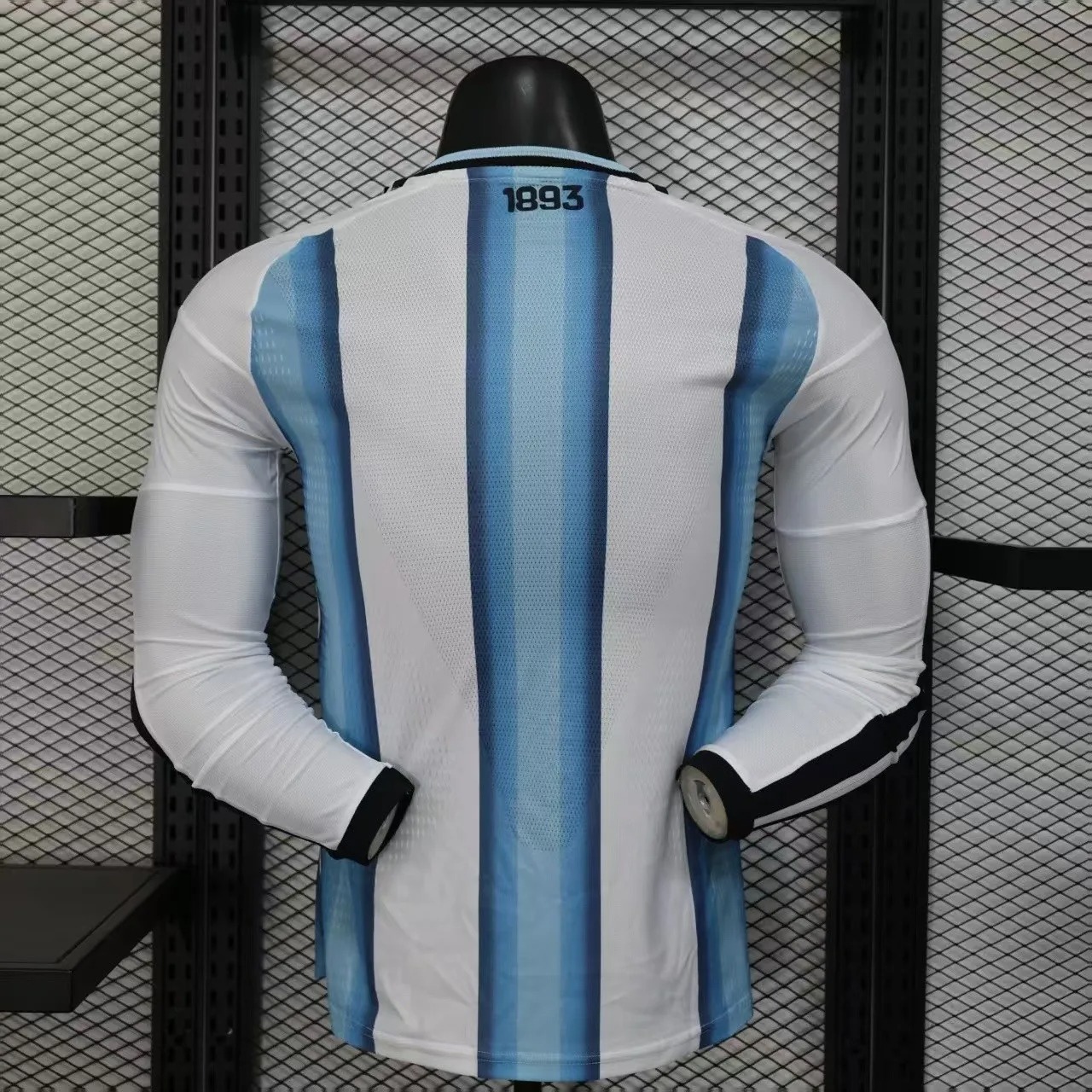 Argentina Home Long Sleeve Player Jersey-mysite Custom Football Kit- Nextkits