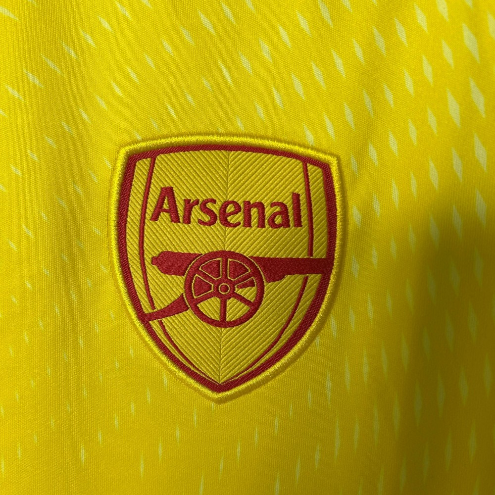 25/26 Arsenal Yellow Goalkeeper Football Shirt-mysite Custom Football Kit- Nextkits