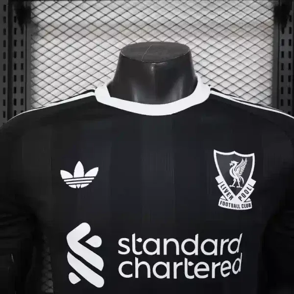 25/26 Player Liverpool Goalkeeper Black Soccer Jersey-mysite Custom Football Kit- Nextkits