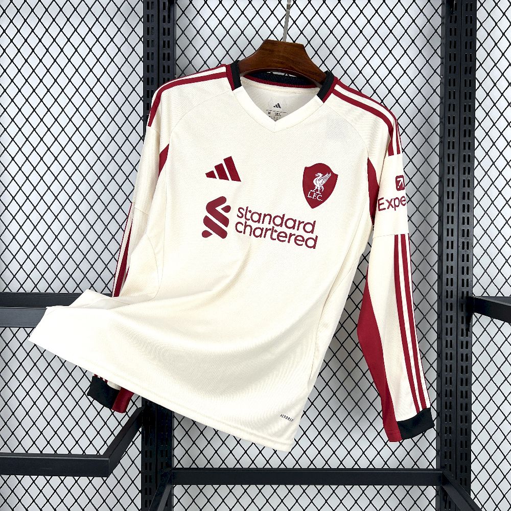 Liverpool 2025/26 Away Long-Sleeved Jersey-mysite Custom Football Kit- Nextkits