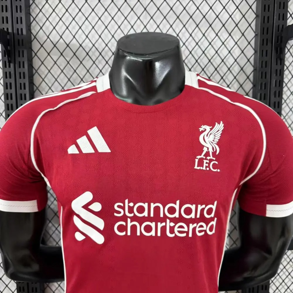 25/26 Player Version Liverpool Home Football Shirt-mysite Custom Football Kit- Nextkits