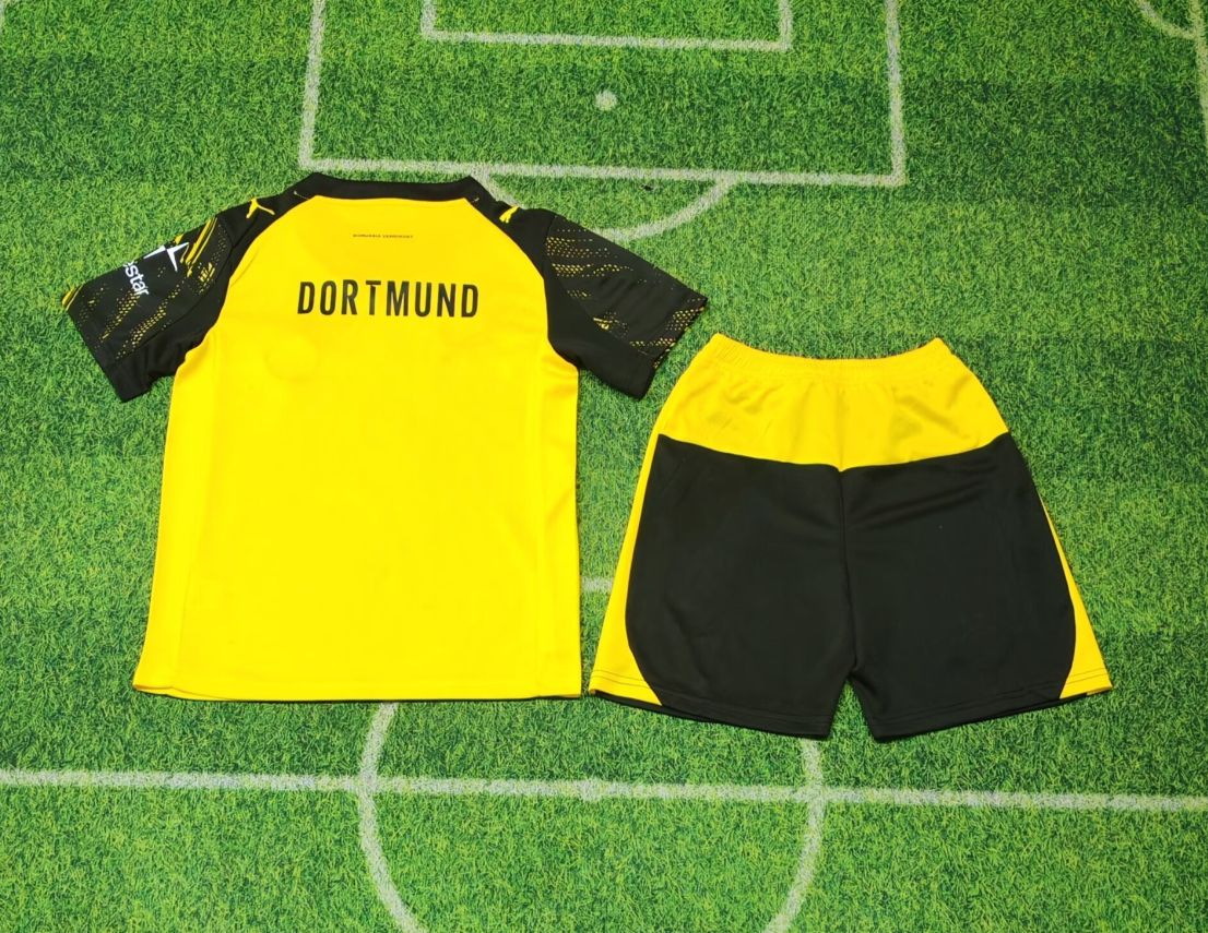 25/26 Borussia Dortmund Home Football Shirt Kids Size Suit-mysite Custom Football Kit- Nextkits