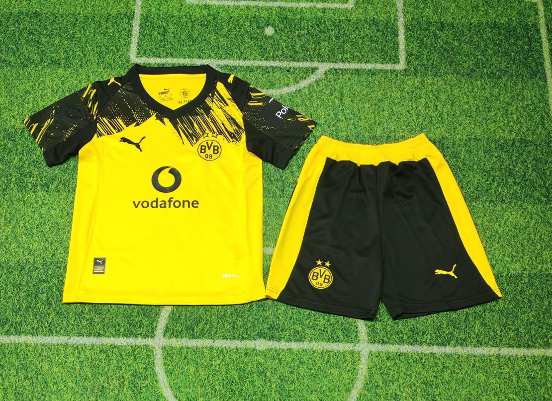 25/26 Borussia Dortmund Home Football Shirt Kids Size Suit-mysite Custom Football Kit- Nextkits