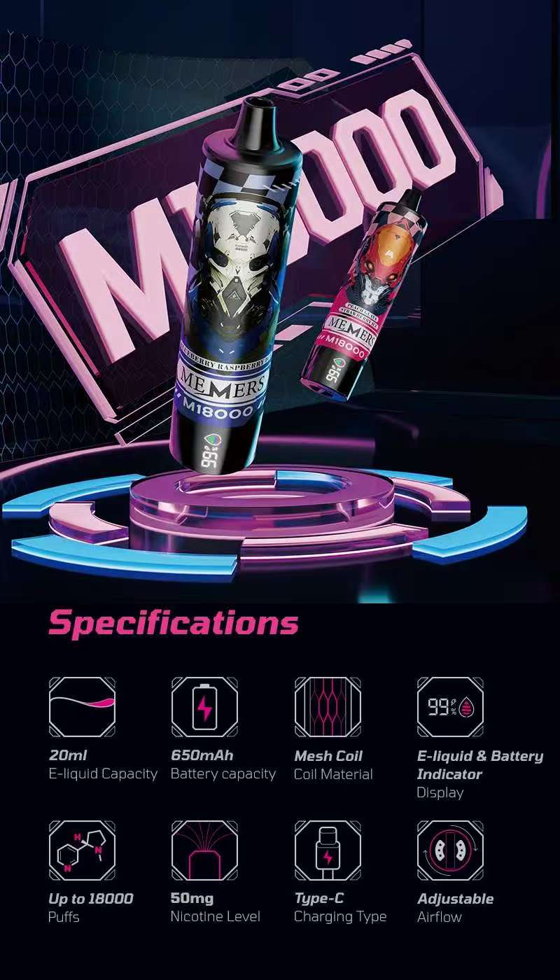  MEMERS SKE M118000 Puffs Disposable Vape  vpae005 vapeing vape