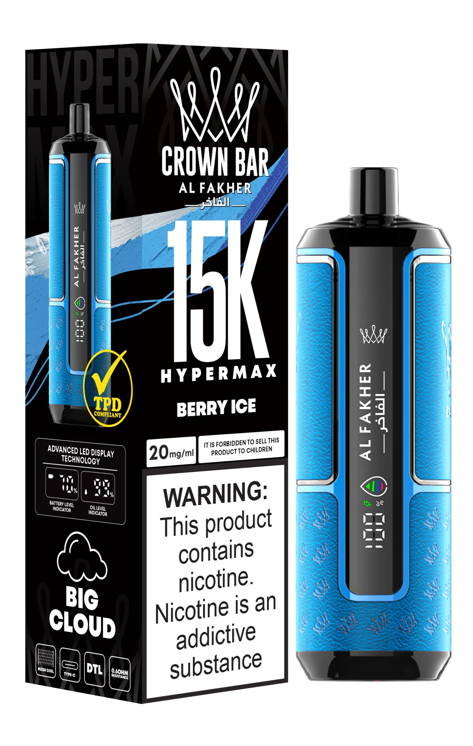  Al Fakher Crown Bar 15000 Pro Max Disposable Vapevpae005 vapeing vape