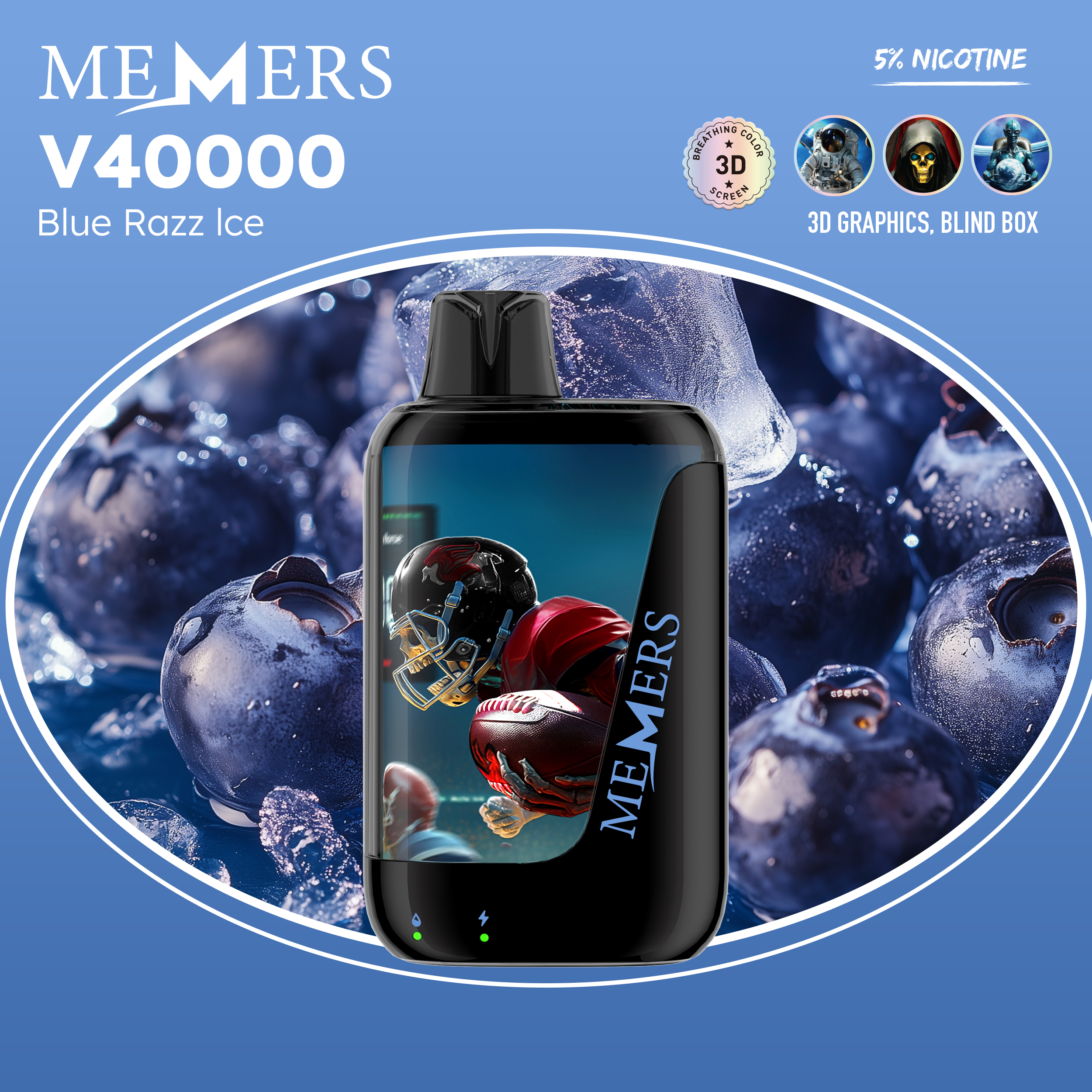  （Non-rechargeable__About 30k-40k puffs）40000 Puffs MEMERS WUKONG V 40000 Puffs DISPOSABLE VAPE 40K PUFFSvpae005 vapeing vape