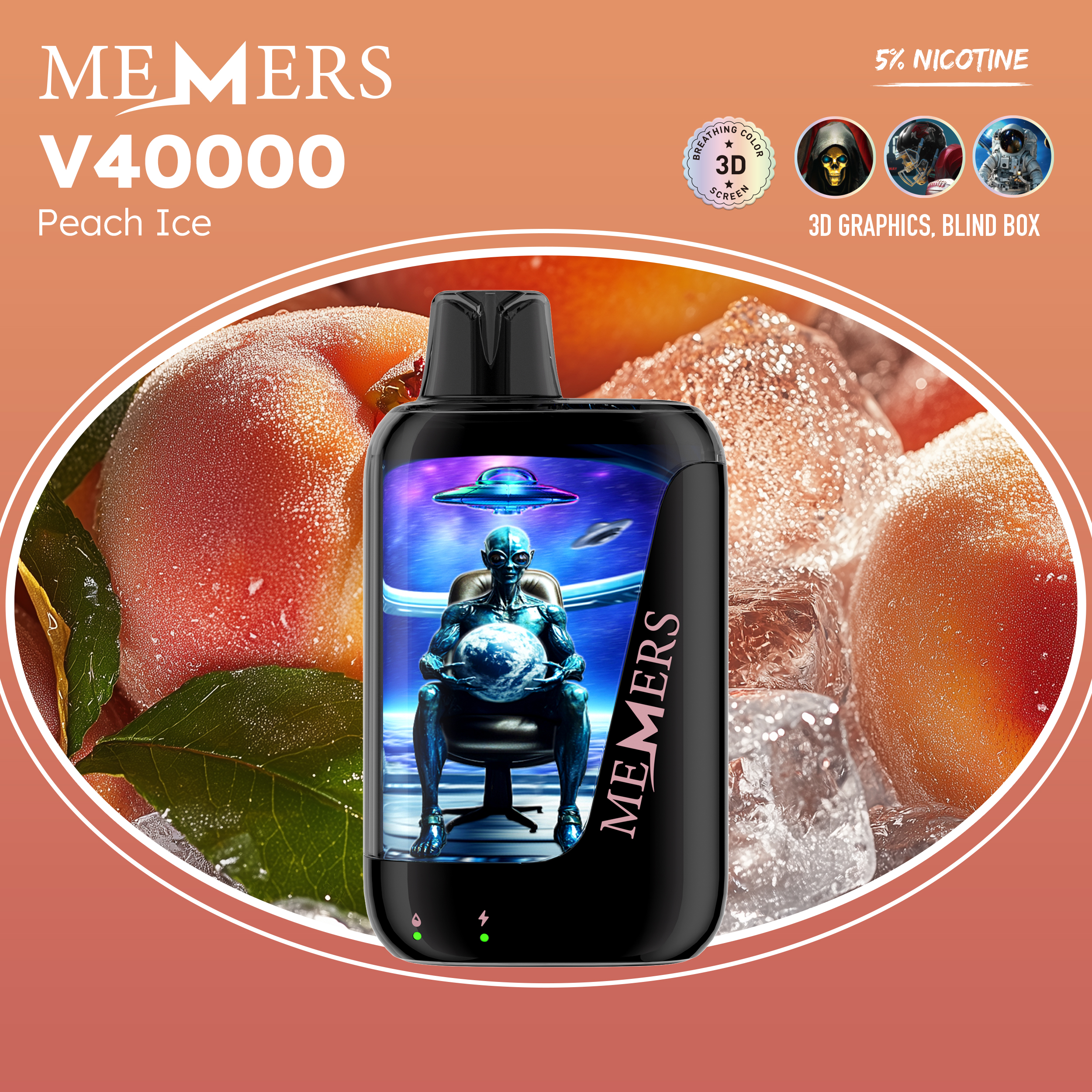  （Non-rechargeable__About 30k-40k puffs）40000 Puffs MEMERS WUKONG V 40000 Puffs DISPOSABLE VAPE 40K PUFFSvpae005 vapeing vape