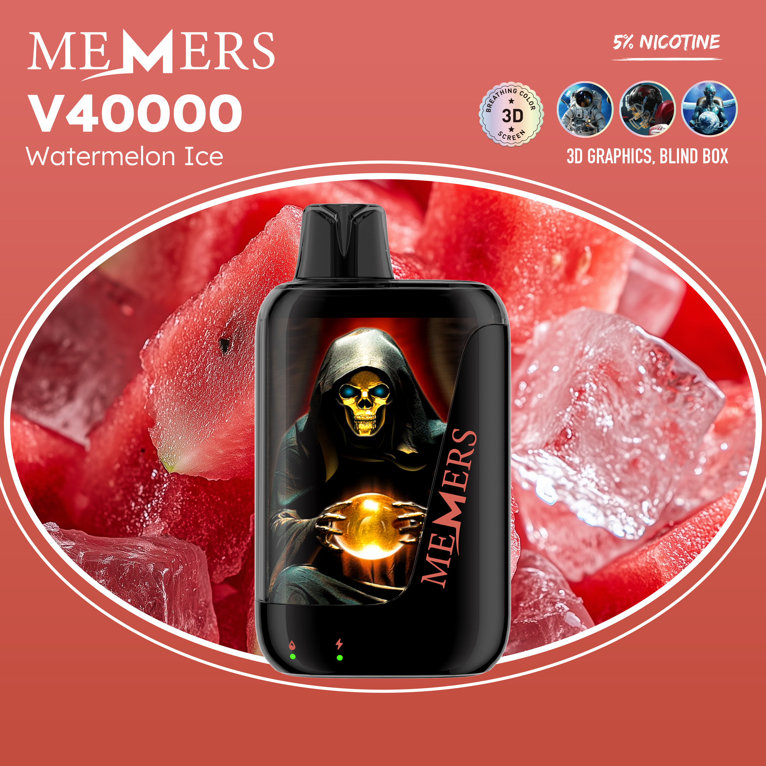  （Non-rechargeable__About 30k-40k puffs）40000 Puffs MEMERS WUKONG V 40000 Puffs DISPOSABLE VAPE 40K PUFFSvpae005 vapeing vape