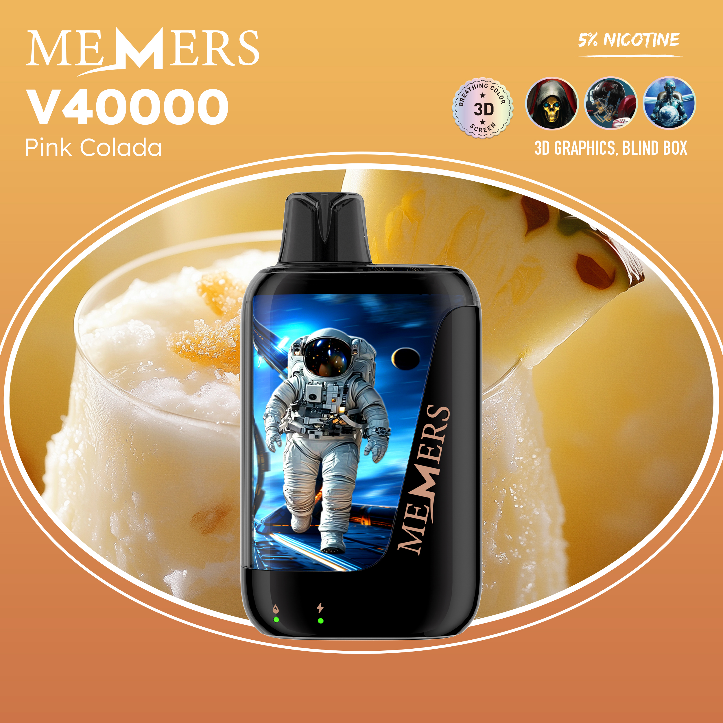  （Non-rechargeable__About 30k-40k puffs）40000 Puffs MEMERS WUKONG V 40000 Puffs DISPOSABLE VAPE 40K PUFFSvpae005 vapeing vape