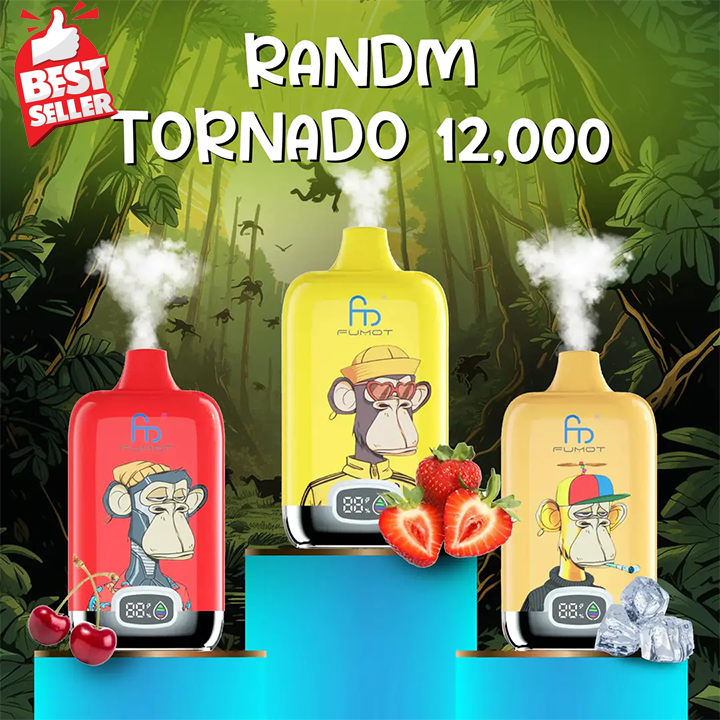  RandM Tornado Fumot Digital Box 12000 Puffs 12k Disposable Vape New Arrival Wholesalevpae005 vapeing vape