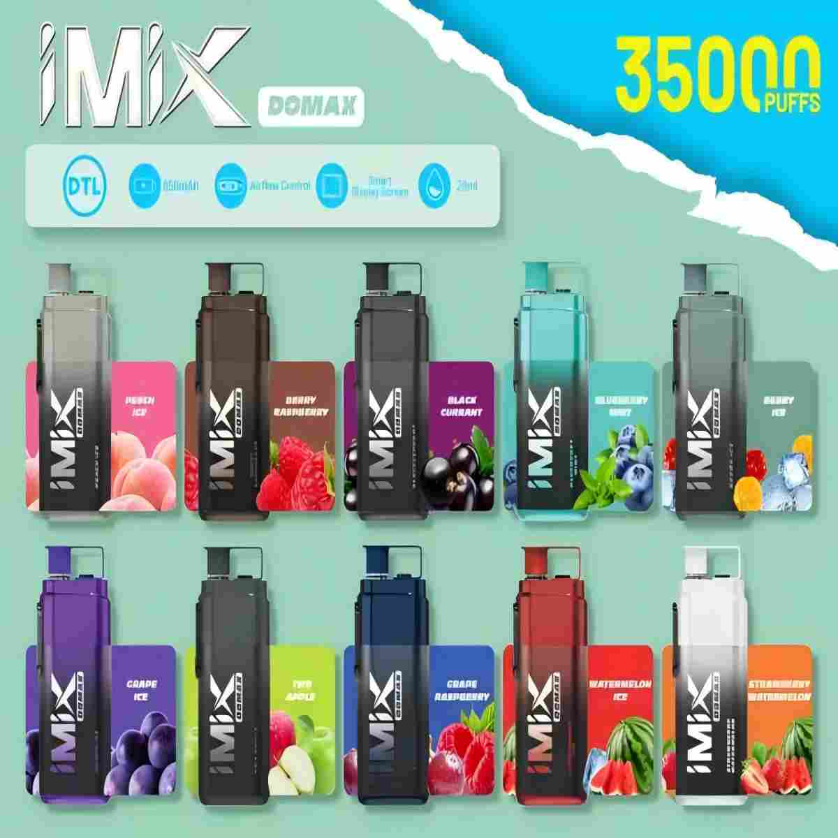  iMix Domax 35000 Puffs DTL Disposable Vapevpae005 vapeing vape
