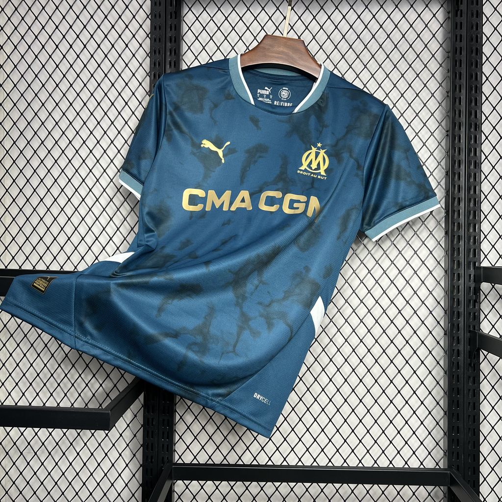 ManixJersey.com | Marseille 24-25 Away Jersey - Fans Version -Customize Name, Number and Patch | Worldwide Shipping