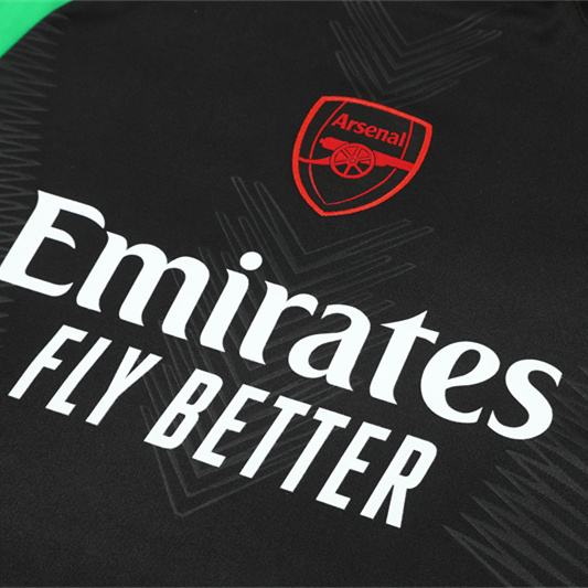 JerseysGala.com | Arsenal 24-25 Long Sleeve Training Set - Player Version - Black -Customize Name, Number and Patch | Worldwide Shipping