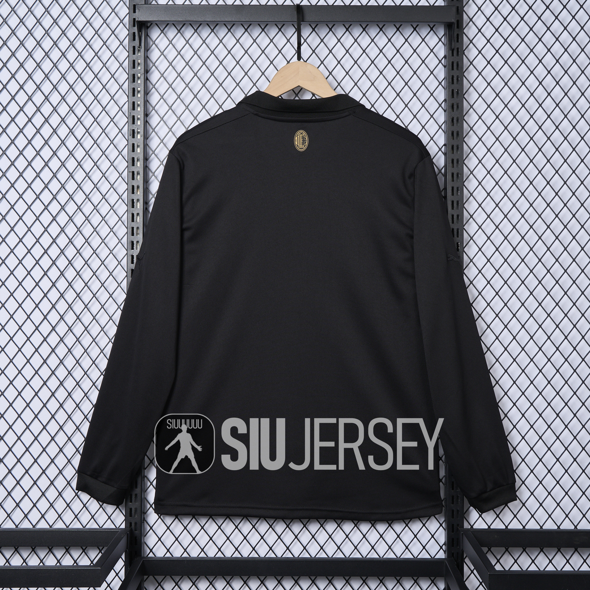 SIUjerseys-AC Milan 24-25 125th Anniversary Long Sleeves Black GK Jersey - Fans Version