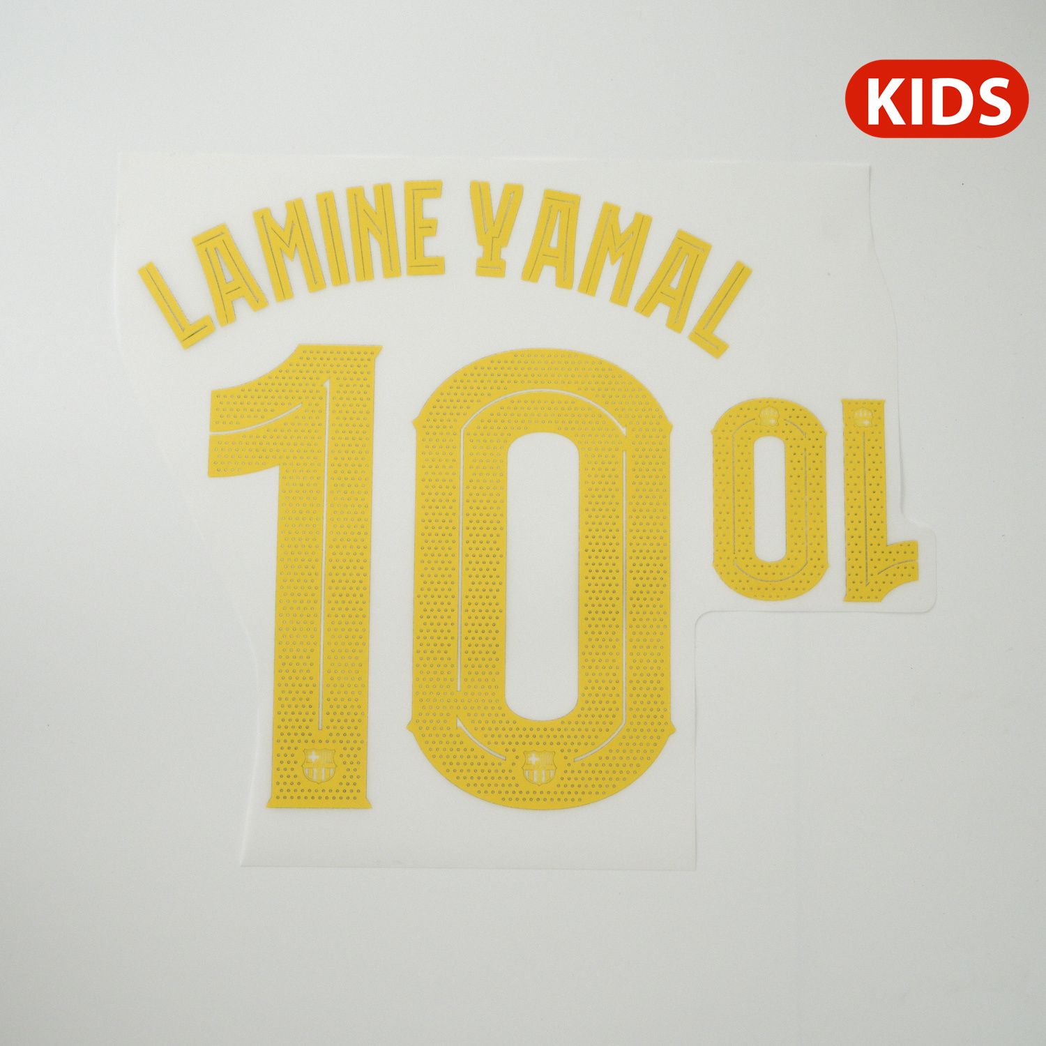 Lamine Yamal 10 - (Champions League) Barcelona 25-26 Home KIDS  | Name Number Set - NamePatchMart.COM
