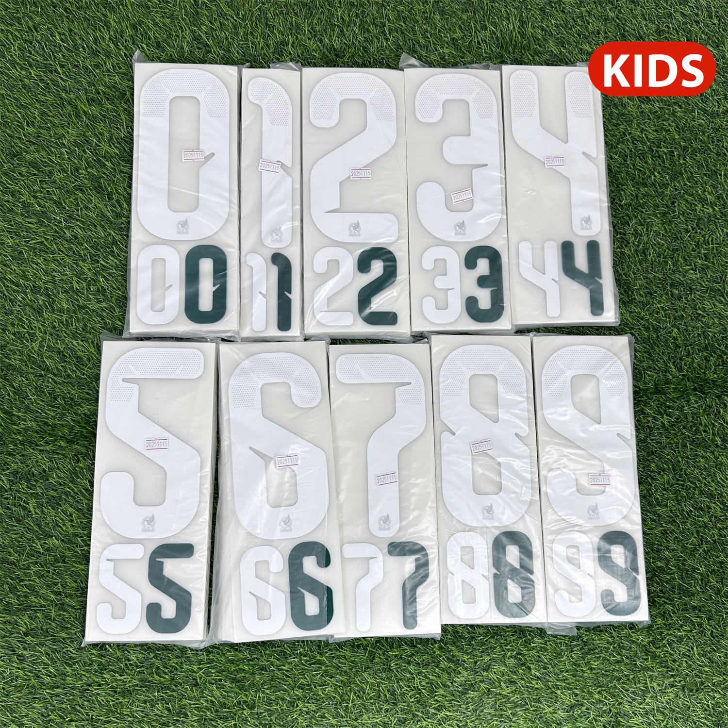KIDS Number Set - (World Cup 26) Mexico 2026 Home KIDS  | Name Number Set - NamePatchMart.COM
