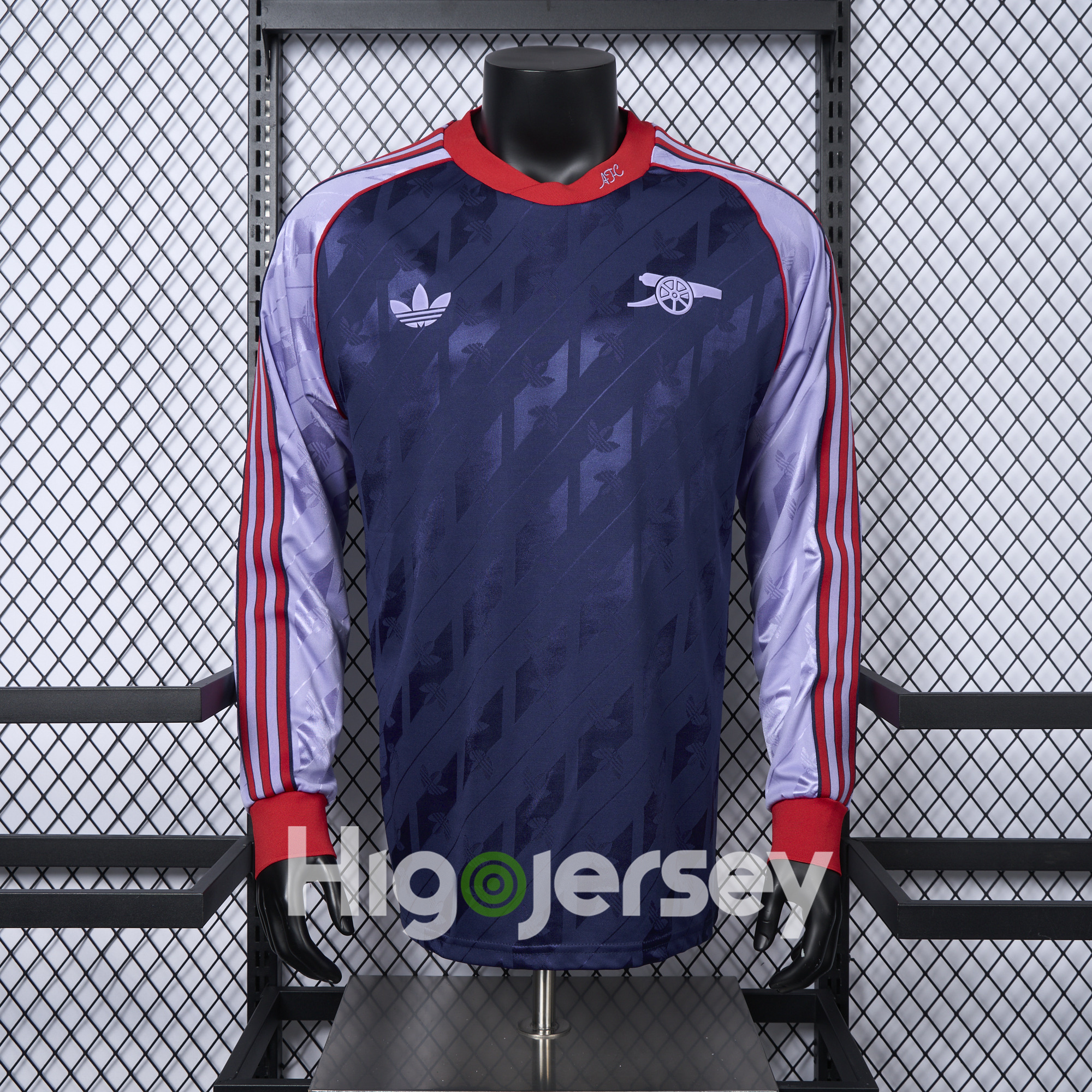 Higojerseys-Arsenal 24-25 Originals LFSTLR Long Sleeve Purple Jersey - Player Version