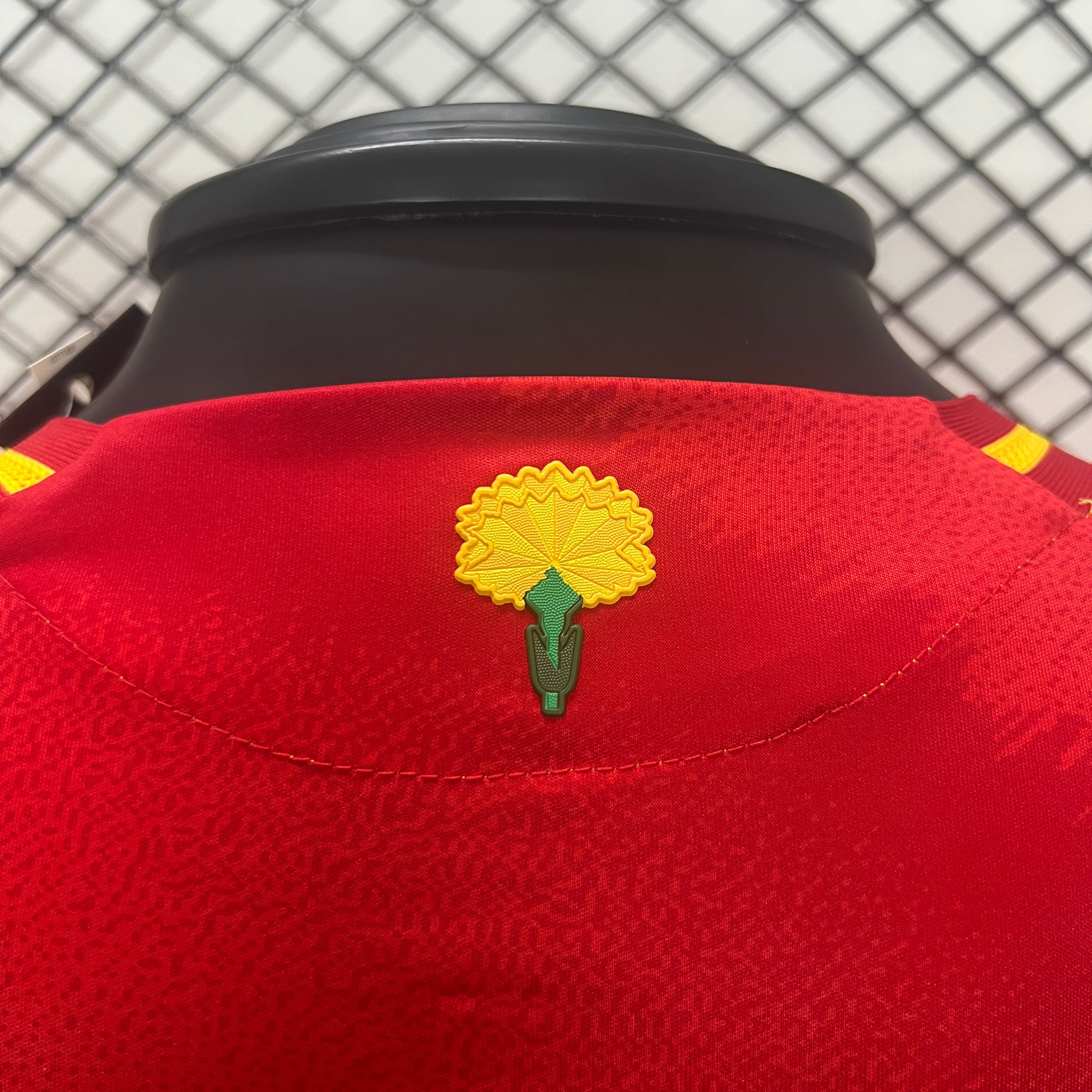 SIUjerseys-Spain 2024 Home Stadium Long Sleeve Jersey - Player Version