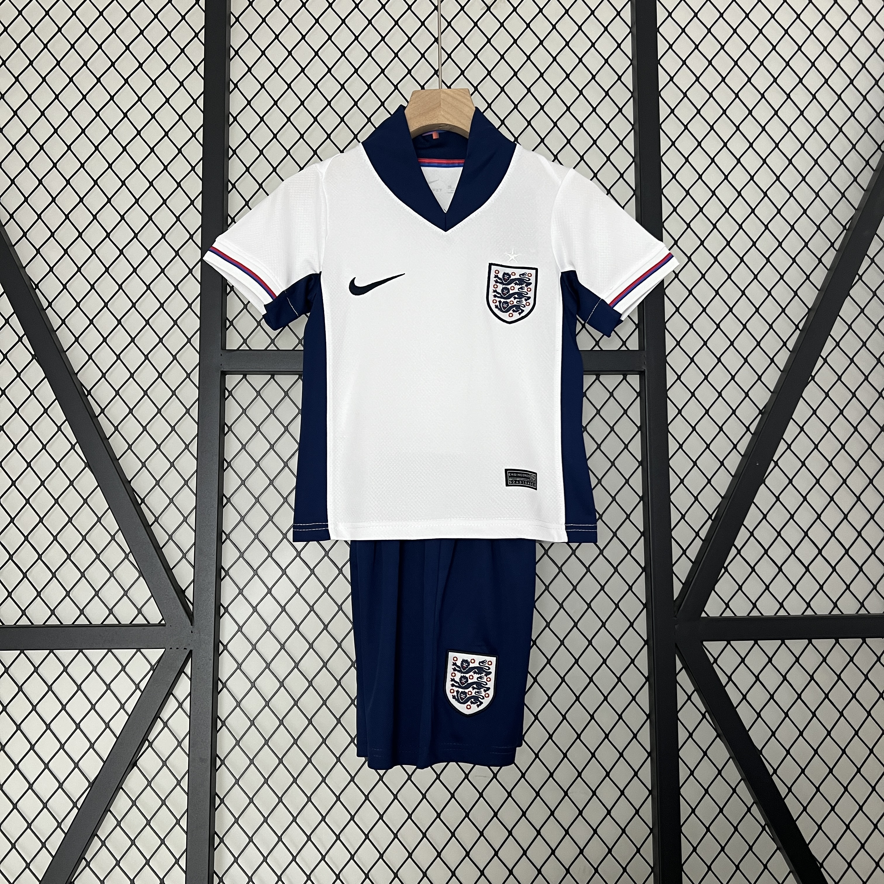 ManixJersey.com | England 2024 Home Stadium Kids Kit -Customize Name, Number and Patch | Worldwide Shipping