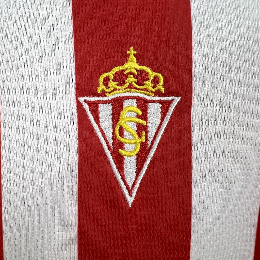 ManixJersey.com | Sporting de Gijon 24-25 Home Kids Kit -Customize Name, Number and Patch | Worldwide Shipping