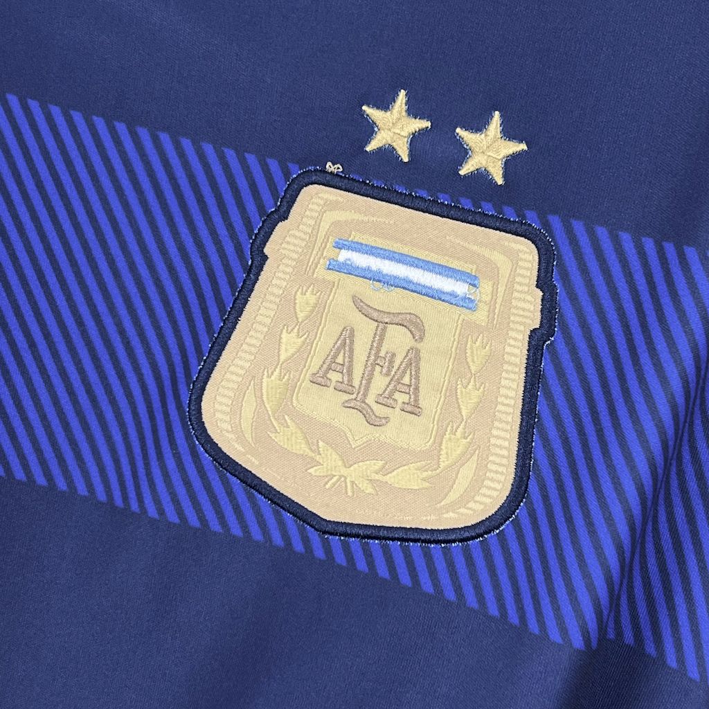 SIUjerseys-Retro Argentina 2014 Away Long Sleeves Jersey