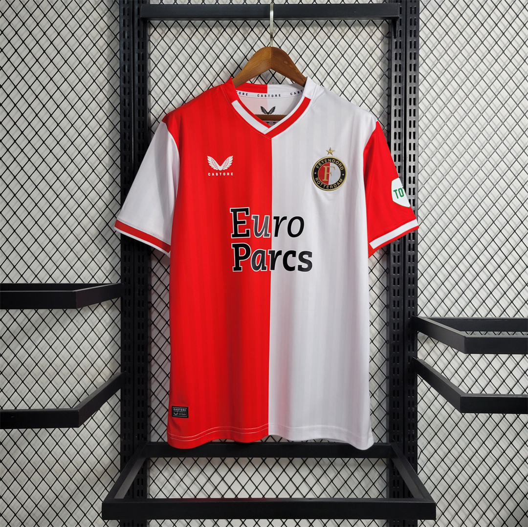 SIUjerseys-Feyenoord 23-24 Home Stadium Jersey - Fans Version