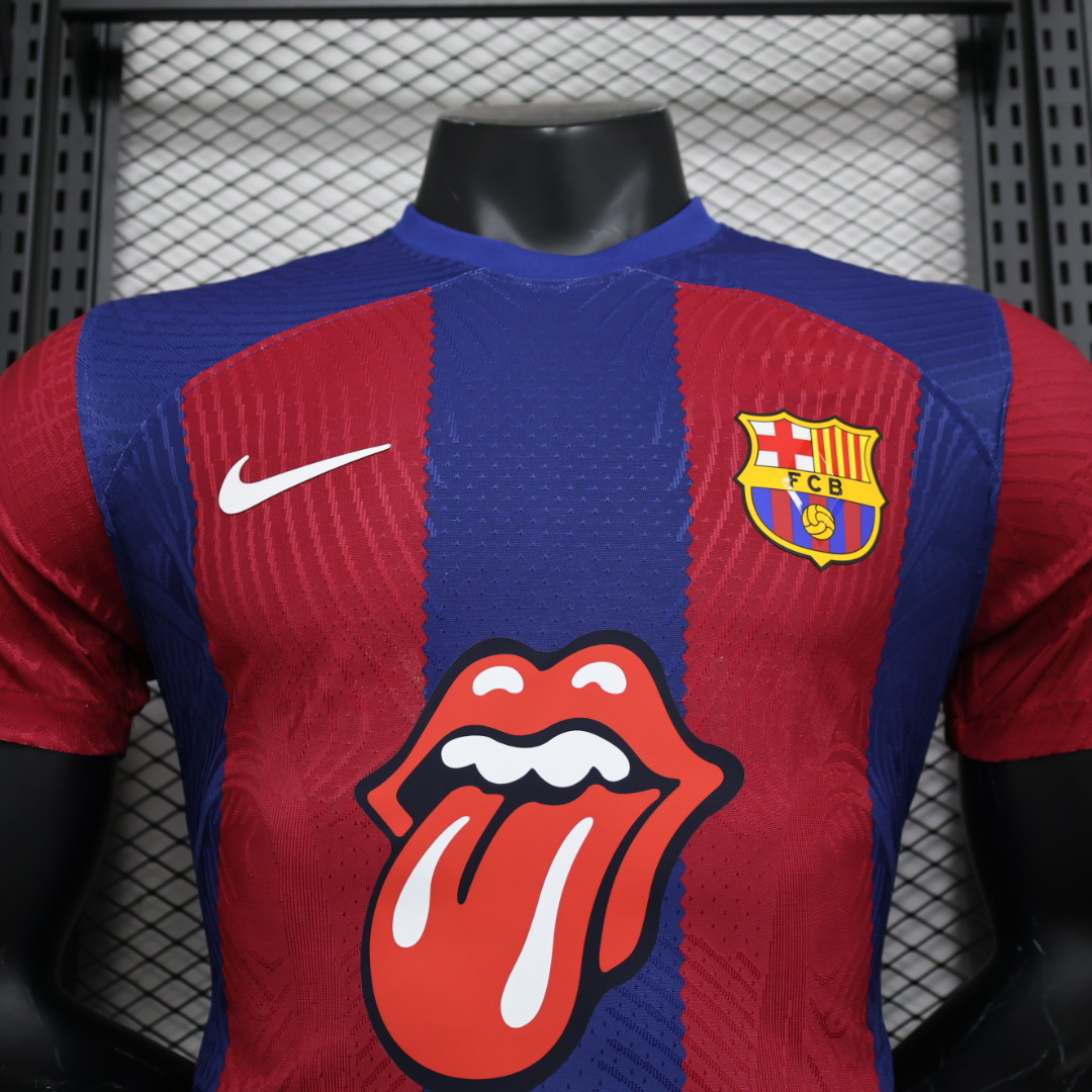 ManixJersey.com | Barcelona X RS Iconic Tongue Jersey - Player Version -Customize Name, Number and Patch | Worldwide Shipping