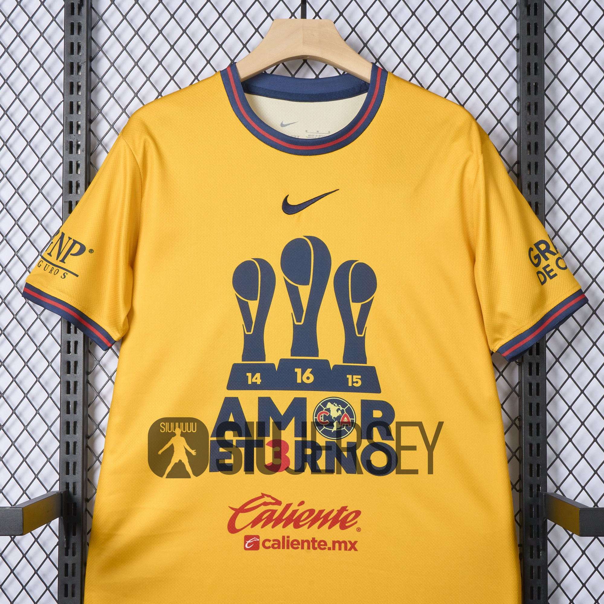 SIUjerseys-Club América 2024 Triple Championship Commemorative Edition Jersey