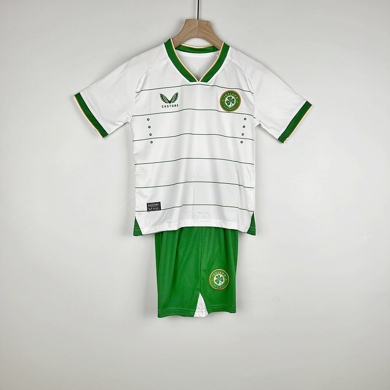 ManixJersey.com | Ireland 2023 Away Stadium Kids Kit -Customize Name, Number and Patch | Worldwide Shipping