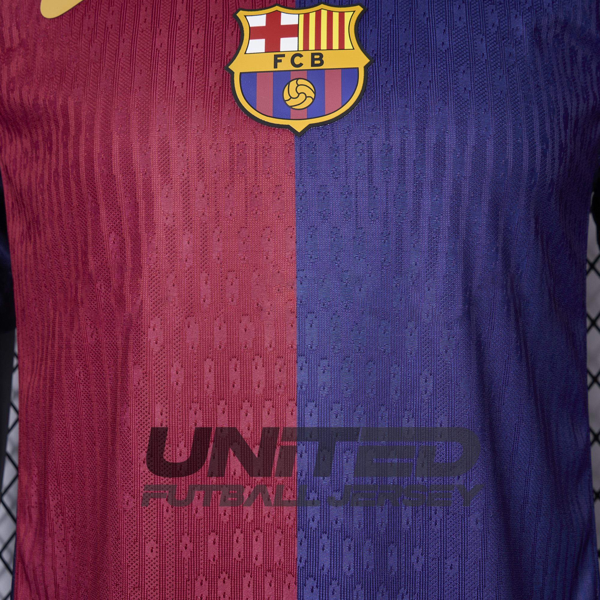 unitedfutballjersey-Barcelona 24-25 Home Unsponsored Jersey - Player Version