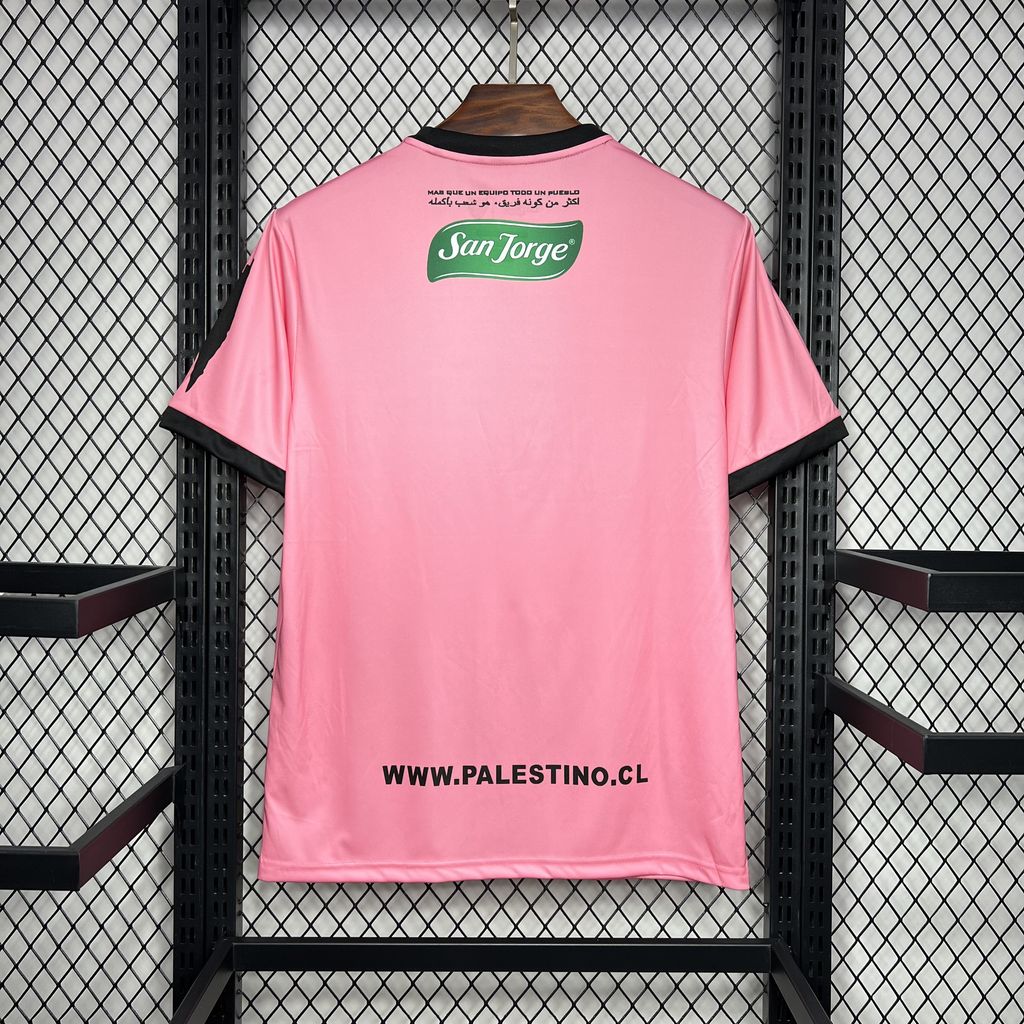 SIUjerseys-Club Deportivo Palestino 24-25 Pink Graffiti Jersey - Fans Version