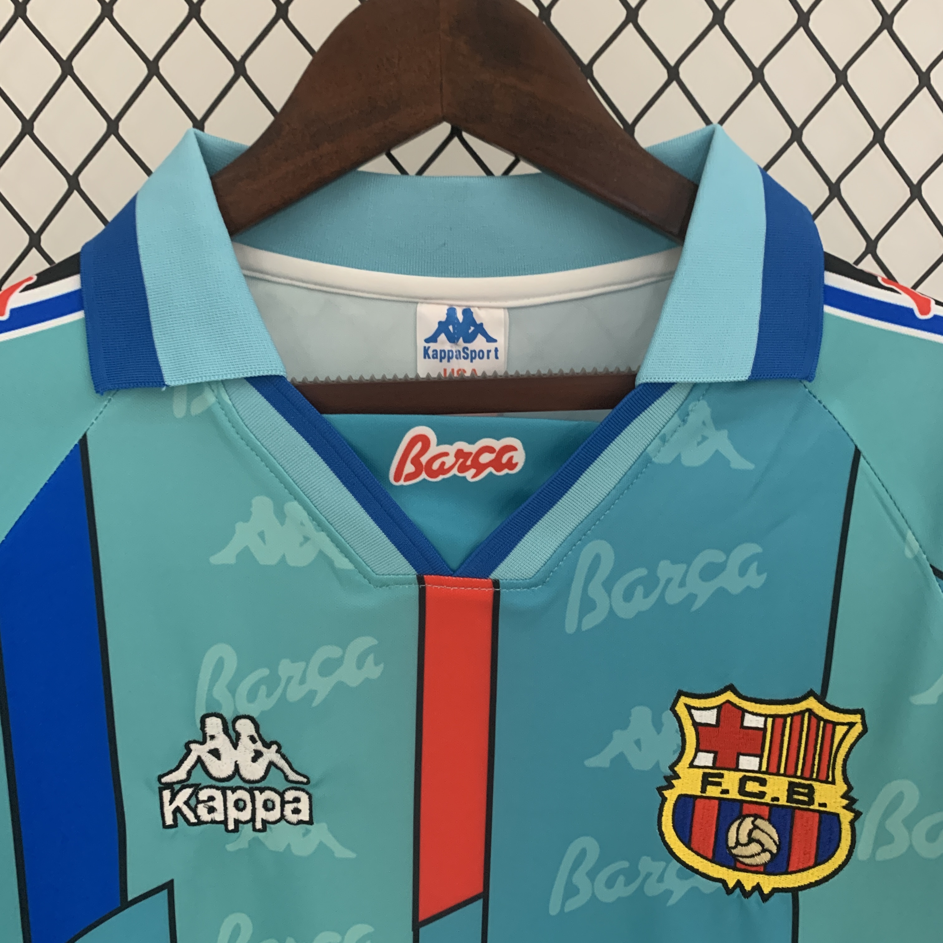 SIUjerseys-Retro Barcelona 96-97 Away Stadium Long Sleeve Jersey